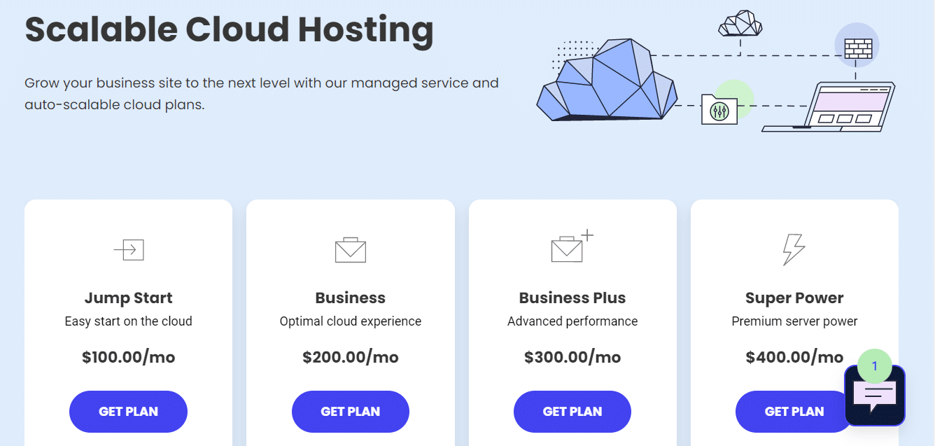 SiteGround cloud hosting