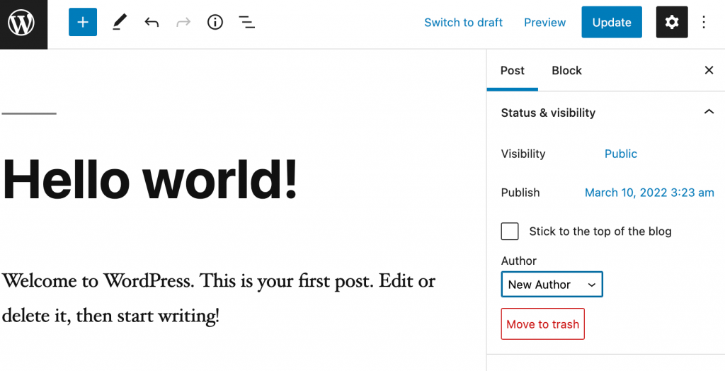 Add new authors and assign them to posts individually.