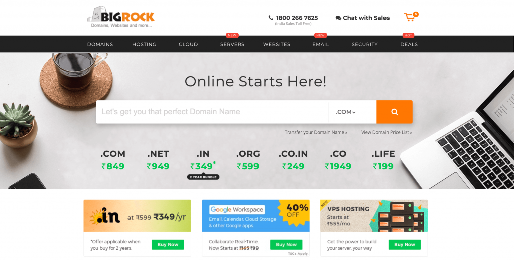BigRock is one of the best WordPress hosting for India.