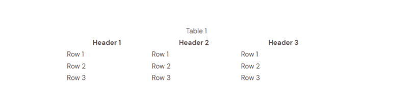 Table Preview Example 