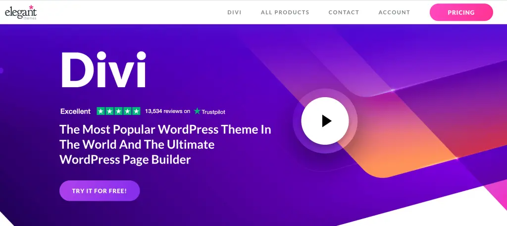 An image of the Divi page-builder.