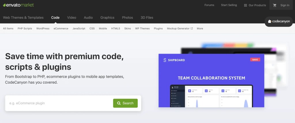 The CodeCanyon premium marketplace. 