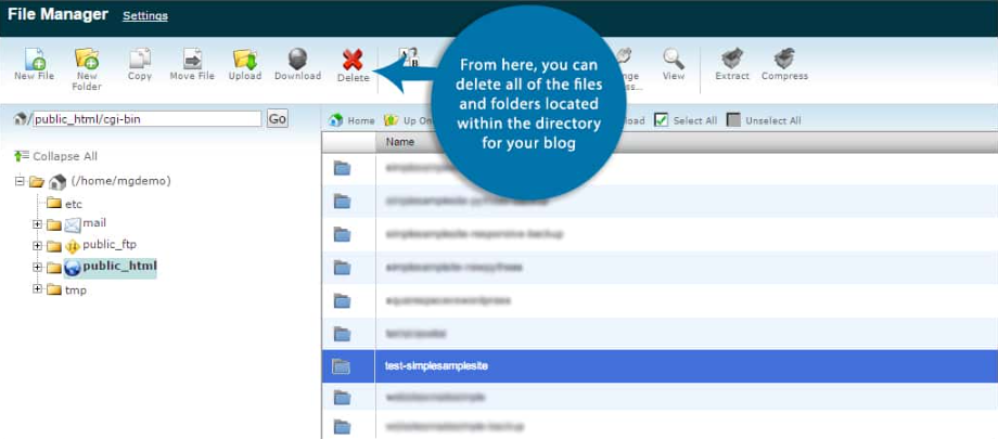 How to Delete a WordPress Blog