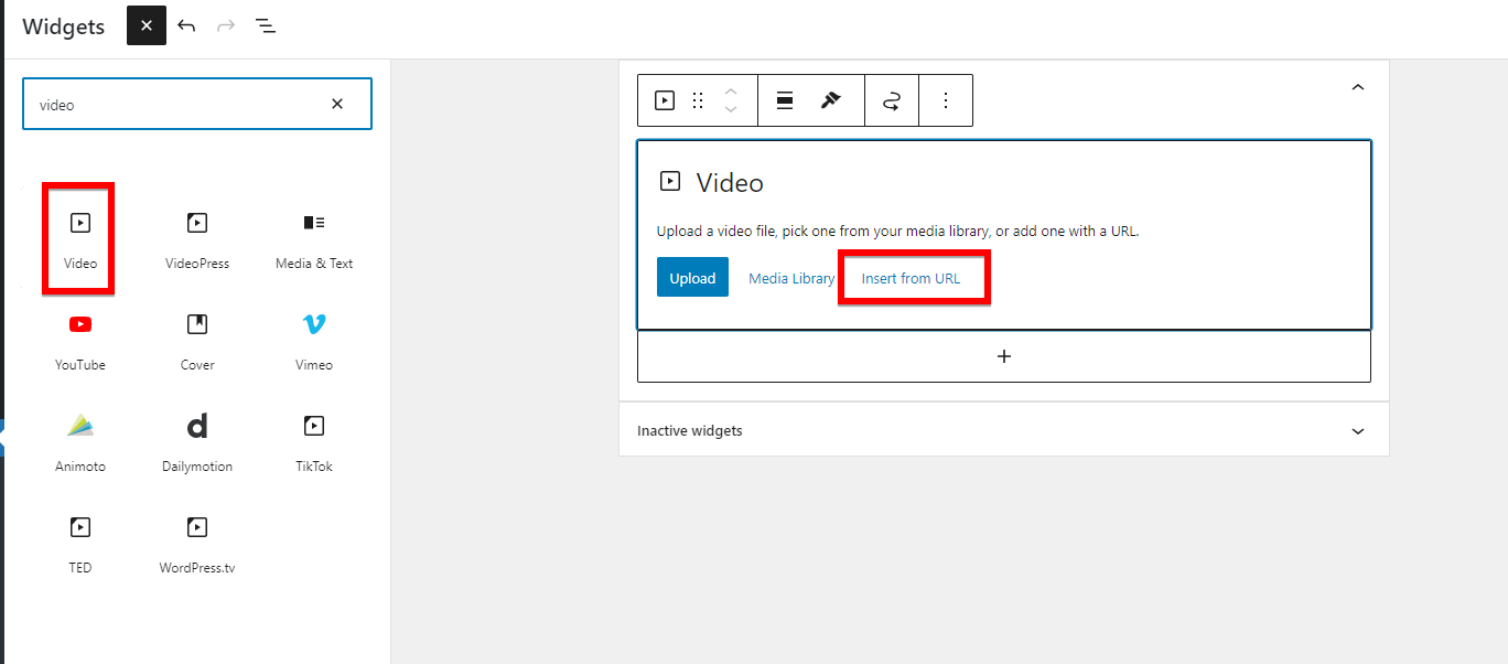 Click On The Insert From Url Option