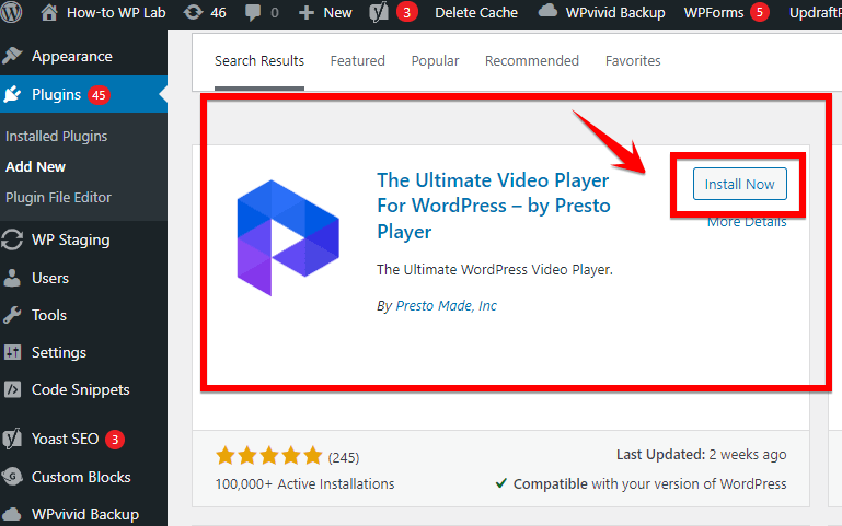 Installing The Video Embed Plugin In WordPress