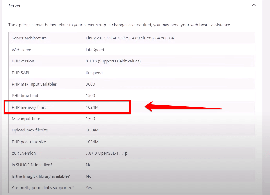 The Php Memory Limit