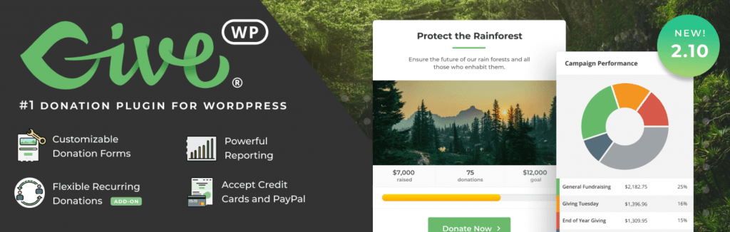 The GiveWP WordPress plugin.