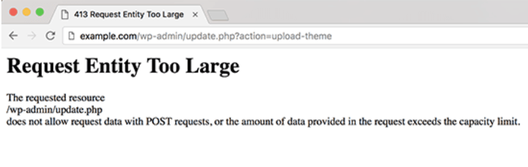 413 Request Entity Too Large Error In WordPress: Easy Fix