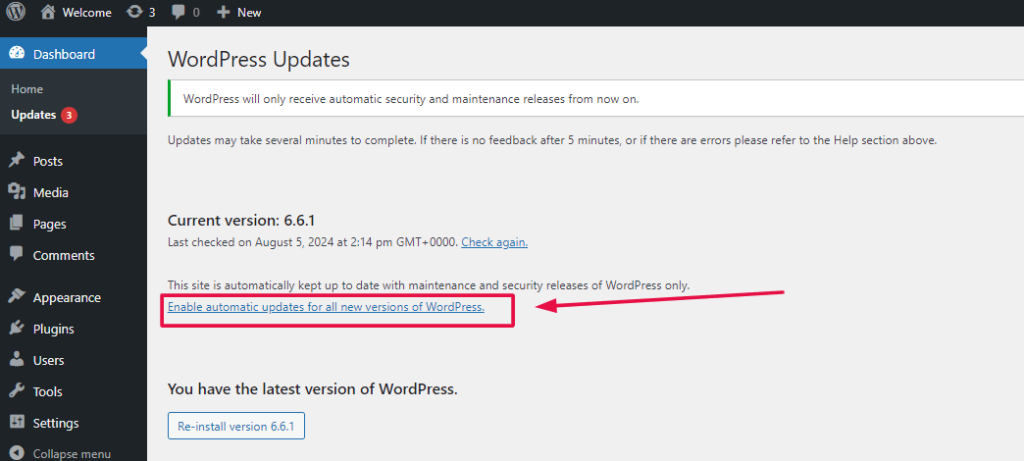 fix Another Update in Process error In WordPress