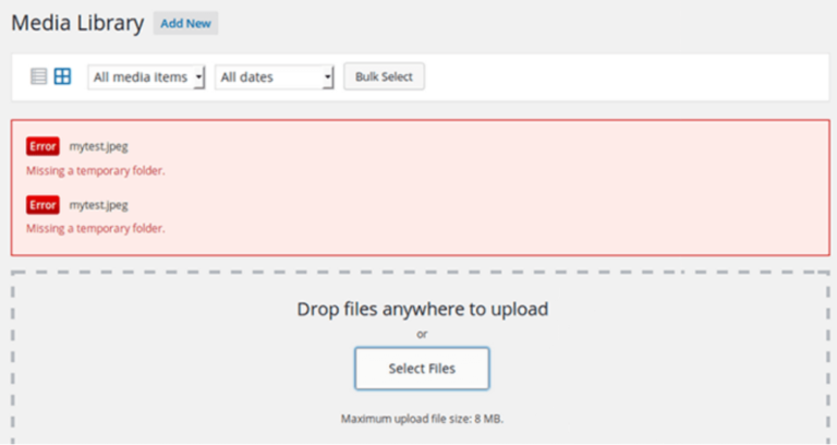 Temporary Folder Error in WordPress: Easy Guide To Fix The Flaw