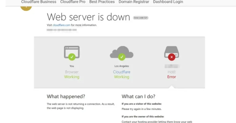 Cloudflare Error 521: 4 Effective Methods to Fix It Fast