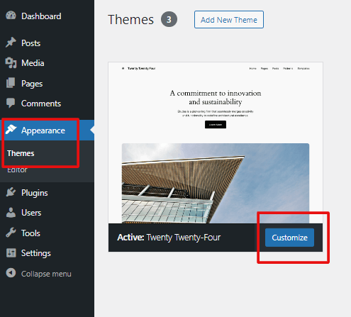 How to Edit Header in WordPress