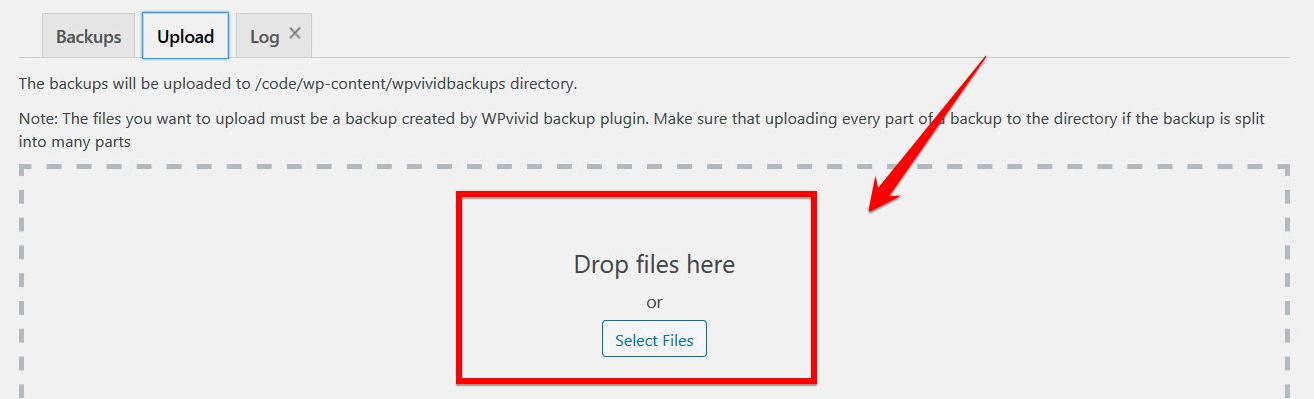 Click On Upload And Select Files