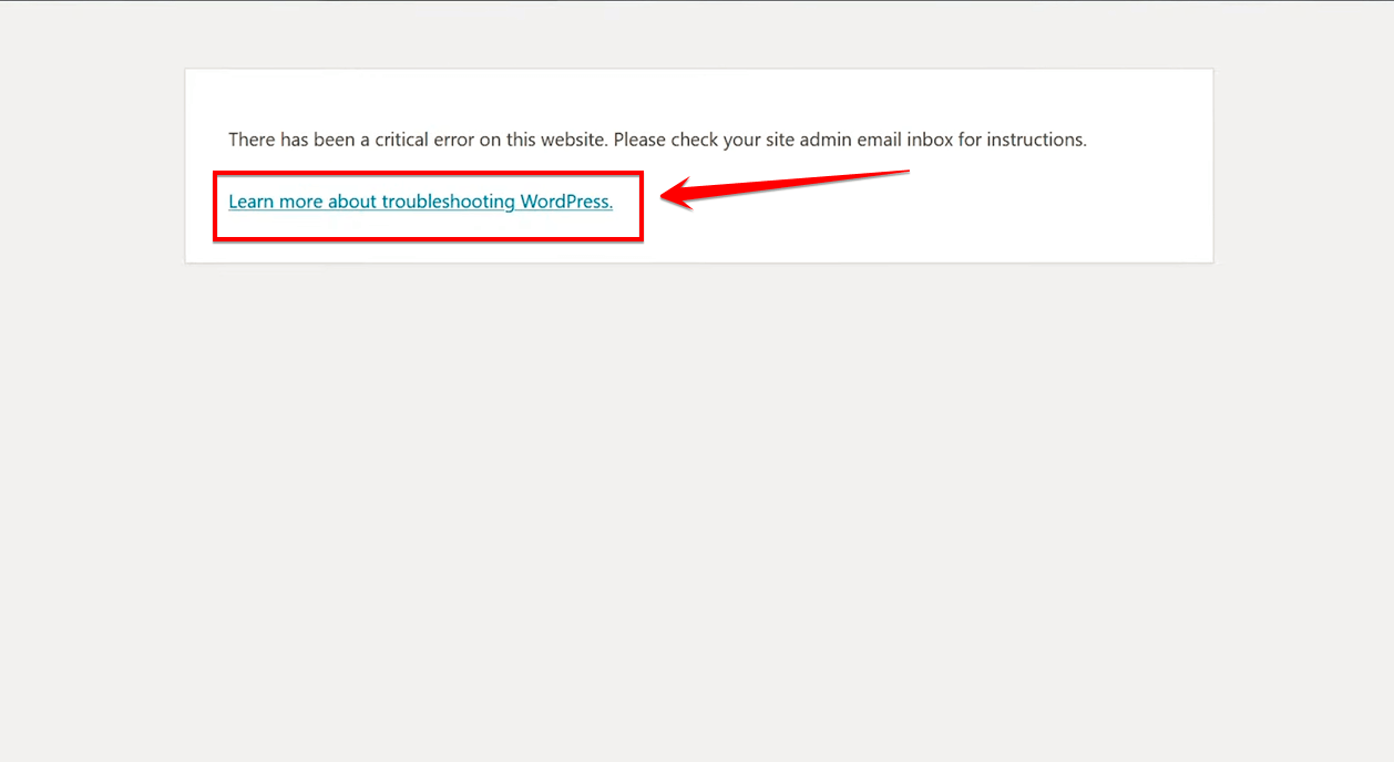 Wordpress There Has Been A Critical Error On This Website