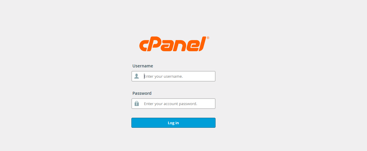 Cpanel Login Page