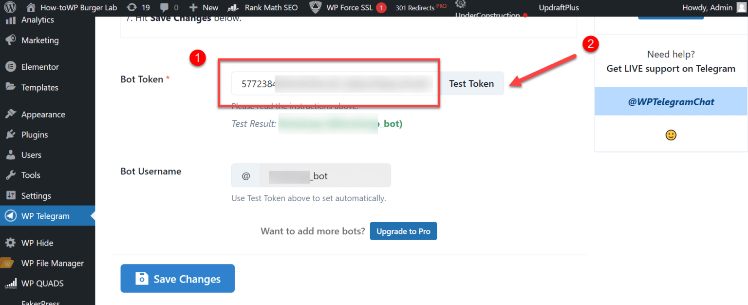 How to Integrate Your WordPress Site with Telegram - CODINGHEROS.COM