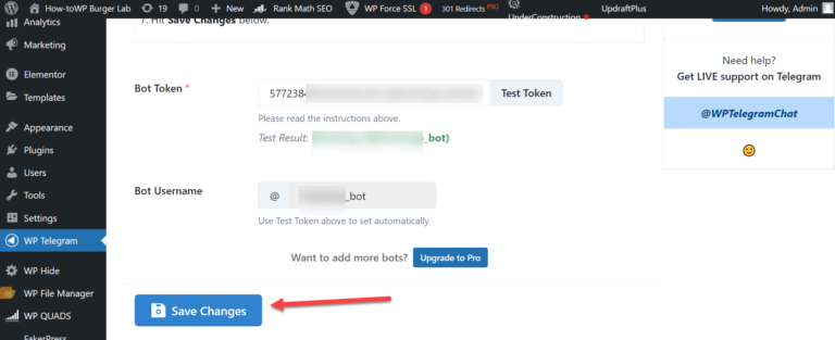 How to Integrate Your WordPress Site with Telegram - CODINGHEROS.COM