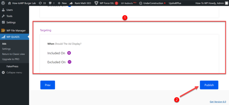 Publish The Ad And This Is How You Can Add Adsense To WordPress