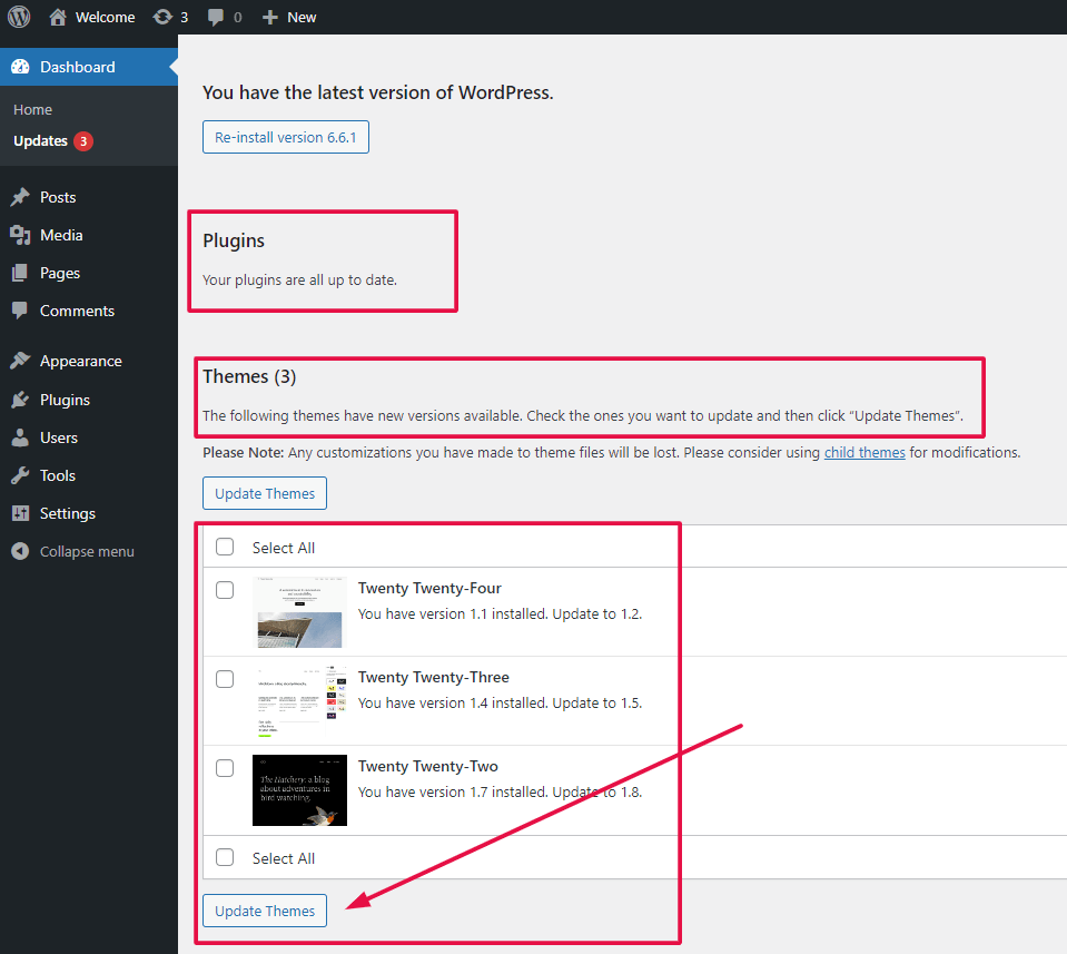 Install WordPress Theme