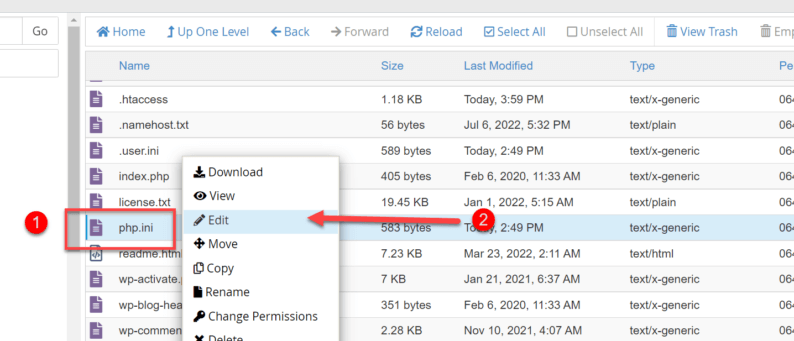 Right-Click On The &Quot;Php.ini&Quot; File And Choose The &Quot;Edit&Quot; Option