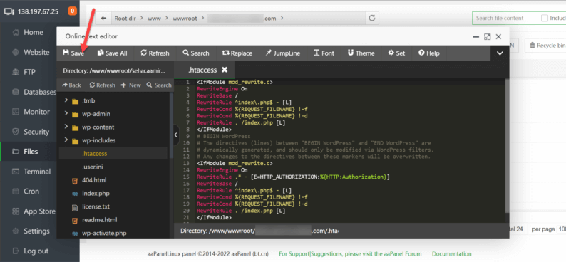 Paste The Code, Save The File And Hopefully The WordPress Permalinks Not Working Error Is Resolved