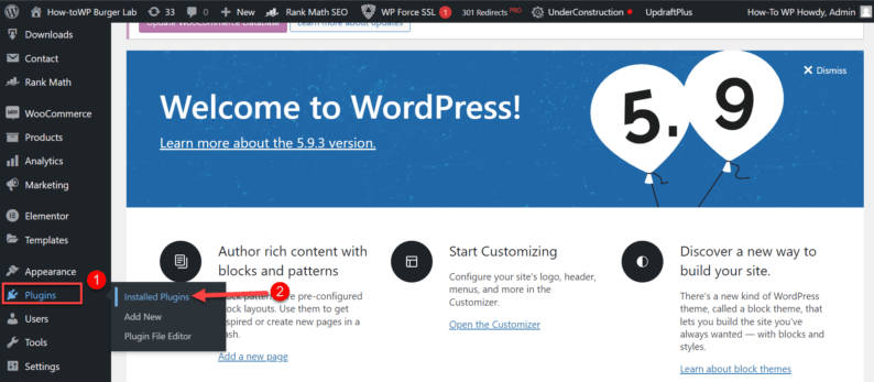 Go To &Quot;Plugins&Quot; And Click The &Quot;Installed Plugins&Quot; Option
