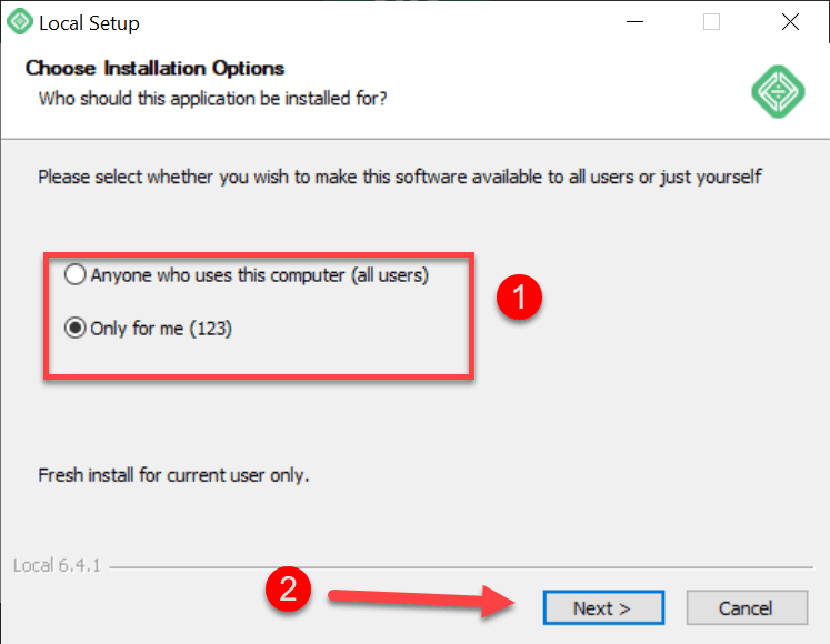 Select Who You Want To Give Permission And Click The &Quot;Next&Quot; Button