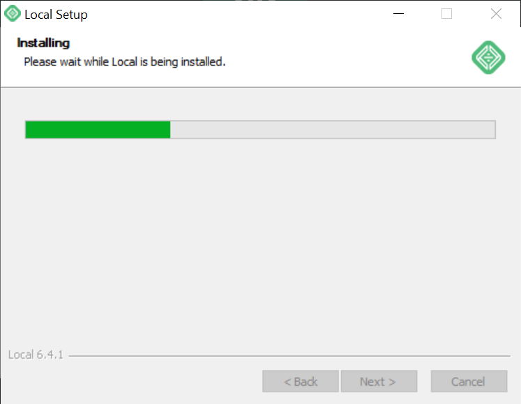 The Installation Process Will Begin