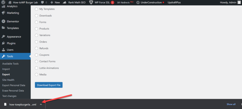 The File Is Downloaded With The Website Name