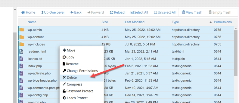 Right-Click On The Selected Files And Click The &Quot;Delete&Quot; Option