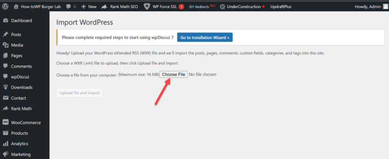Click The &Quot;Choose File&Quot; Button
