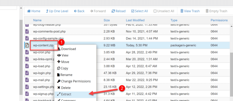 Extract The Zip File