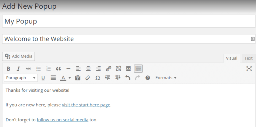 Add Popup Subscribe to Email on WordPress