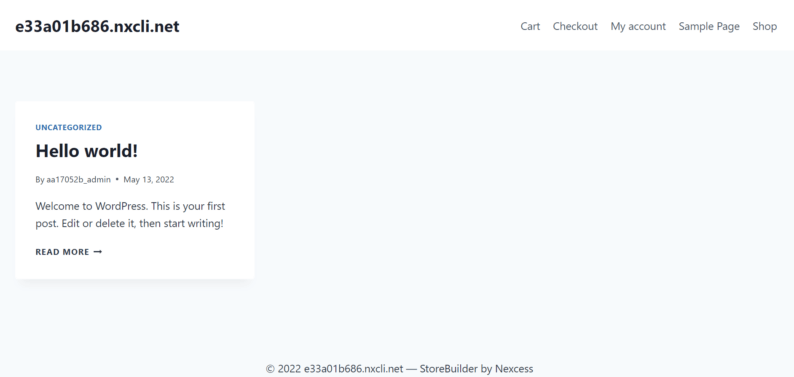 This Is The Online Store Using Store Builder