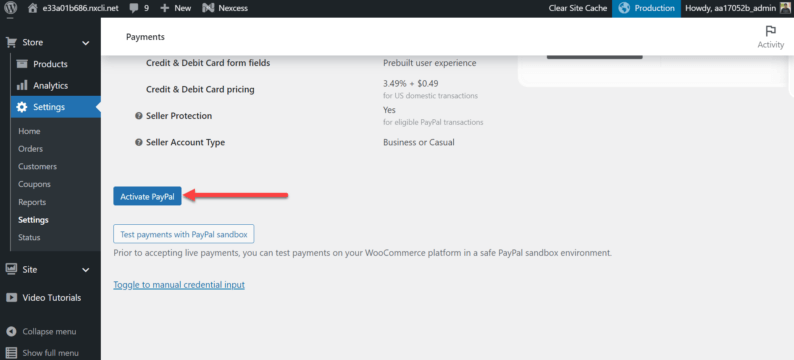 Scroll Down And Click The &Quot;Activate Paypal&Quot; Button