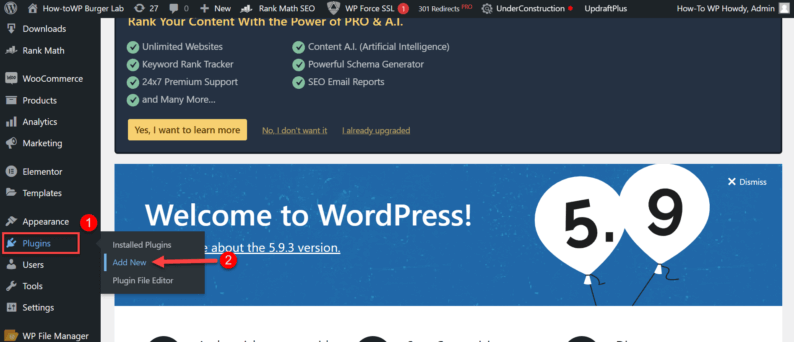 Go To &Quot;Plugins&Quot; And Click On The &Quot;Add New&Quot; Button