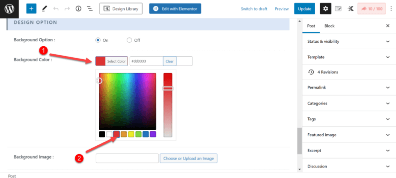 Click On The &Quot;Select Color&Quot; Option And Choose A Color