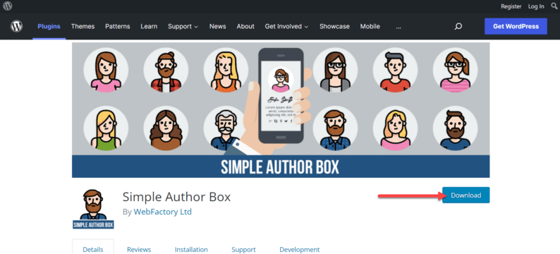 Download The &Quot;Simple Author Box&Quot; Plugin.