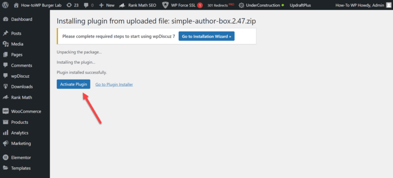Activate The &Quot;Simple Author Box&Quot; Plugin.