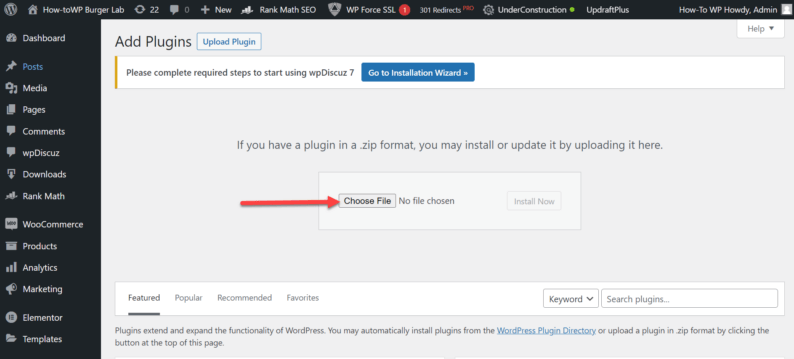 Click The &Quot;Choose File&Quot; Button.