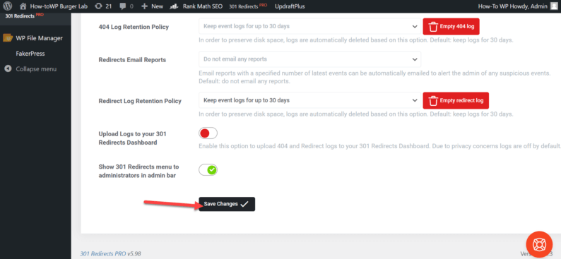 Click &Quot;Save Changes.&Quot;