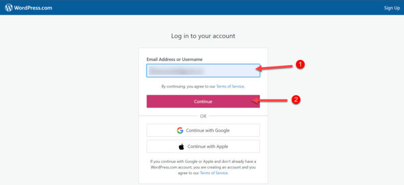 Enter Your Email And Click &Quot;Continue.&Quot;