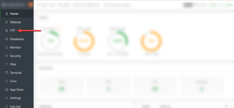 Click On The &Quot;Ftp&Quot; Option.