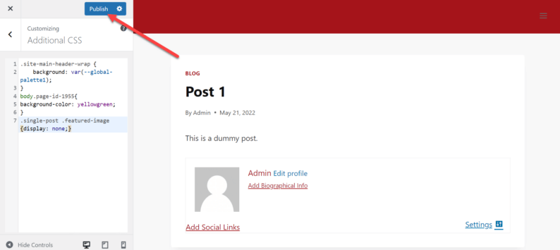 Click The &Quot;Publish&Quot; Button