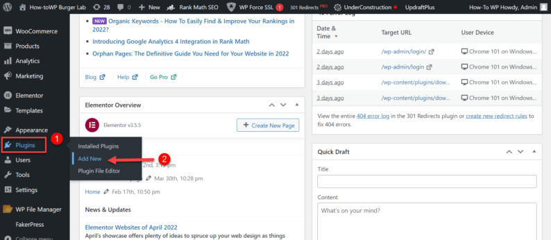 Go To &Quot;Plugins&Quot; And Click The &Quot;Add New&Quot; Option