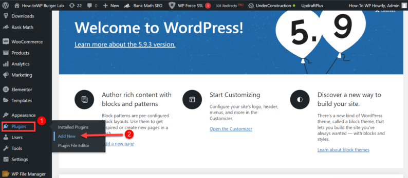 Go To &Quot;Plugins&Quot; And Click &Quot;Add New.&Quot;
