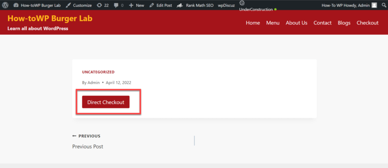This Is How You Can Implement Direct Checkout On Your WordPress Store.