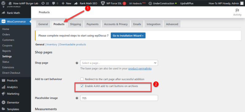 Go To The &Quot;Products&Quot; Section And Uncheck The &Quot;Enable Ajax&Quot; Checkbox.