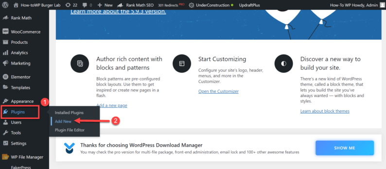 Go To &Quot;Plugins&Quot; And Click &Quot;Add New.&Quot;