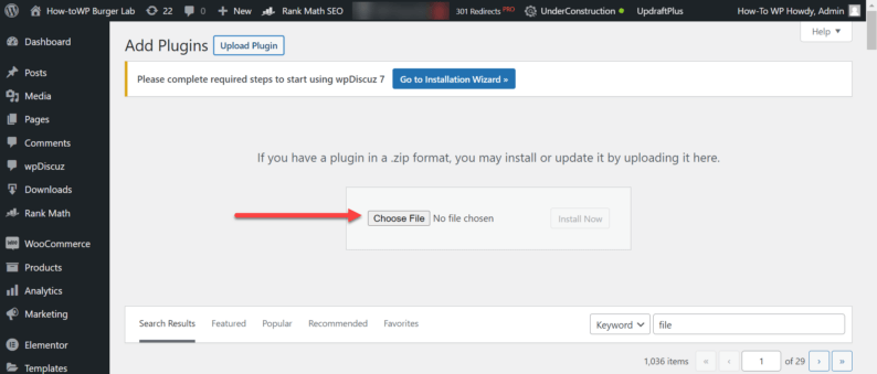 Click On The &Quot;Choose File&Quot; Button.